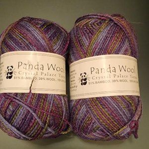 COPY - Lot of 2 balls of Panda Wool sock yarn